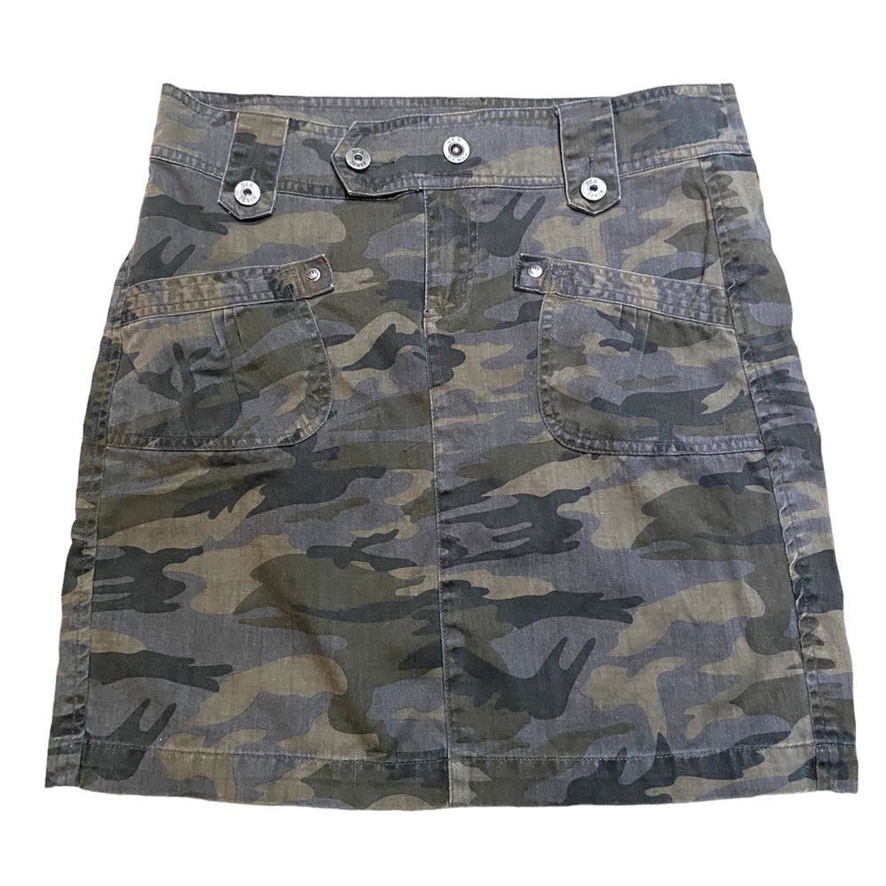 Dex Fresh Camo Denim Skirt Y2K Size 6